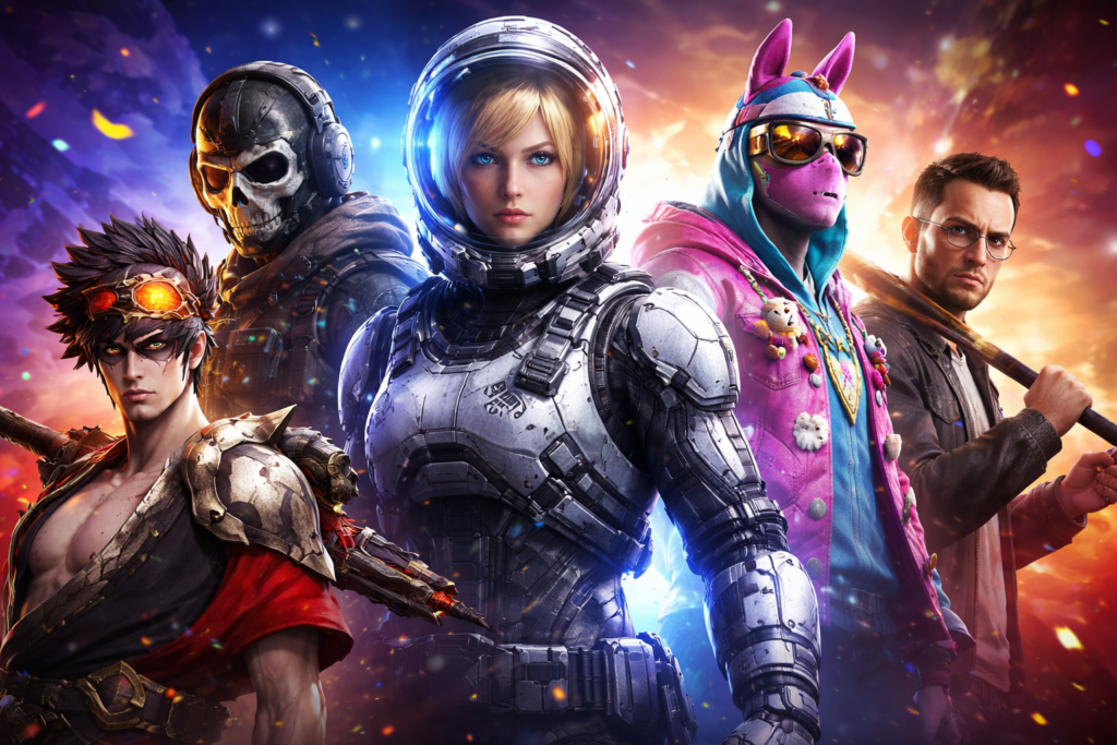 Heróis dos videojogos em ação