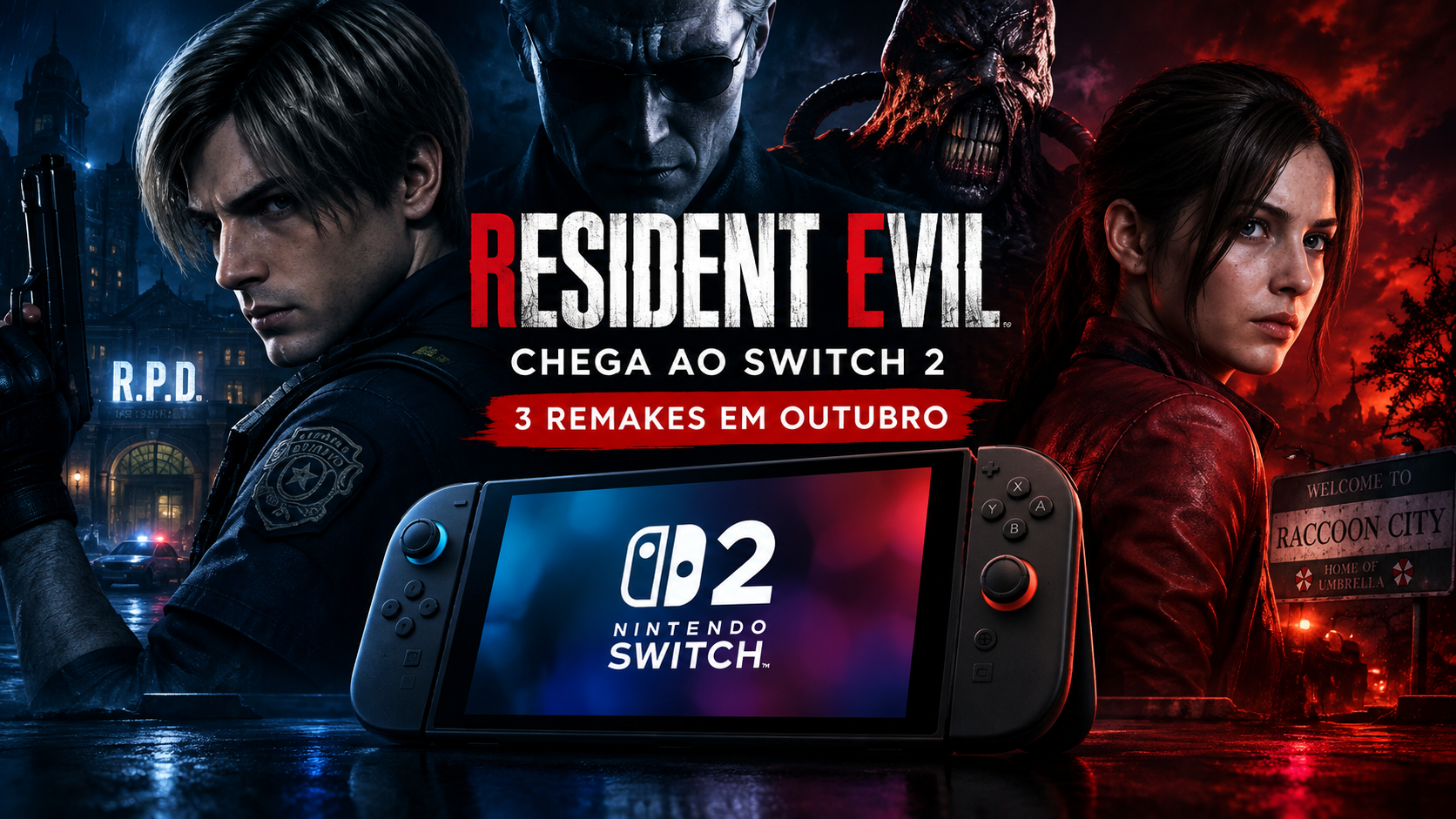 Resident Evil 2, 3 and 4 Are Coming to Nintendo Switch 2 This October